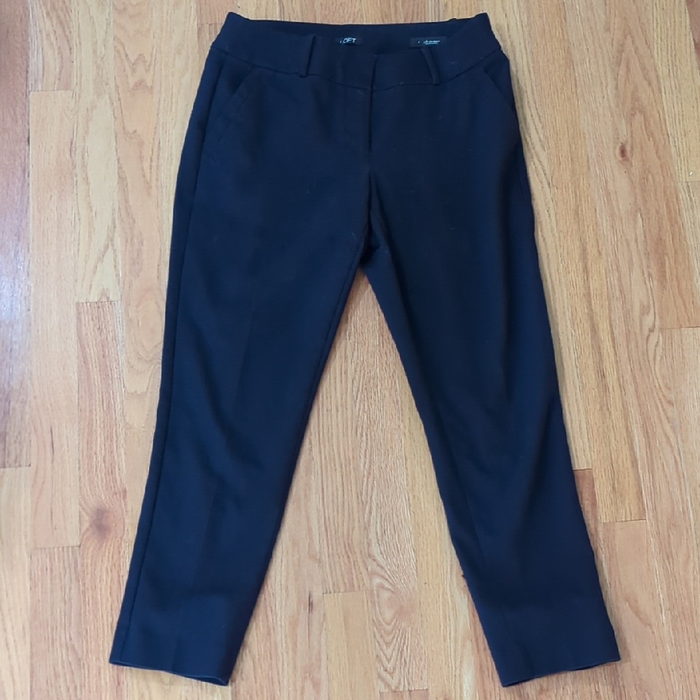 LOFT Navy Skinny Ankle Pants - Julie Style